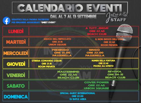 Calendario eventi